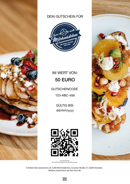 Restaurant-Gutschein für Café Milchmädchen